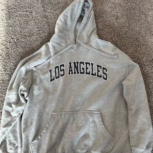 Men’s Gray Los Angeles Hoodie Size: L